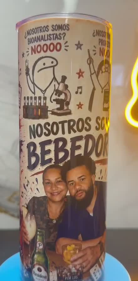 Termo 20 oz personalizado con la foto de una pareja